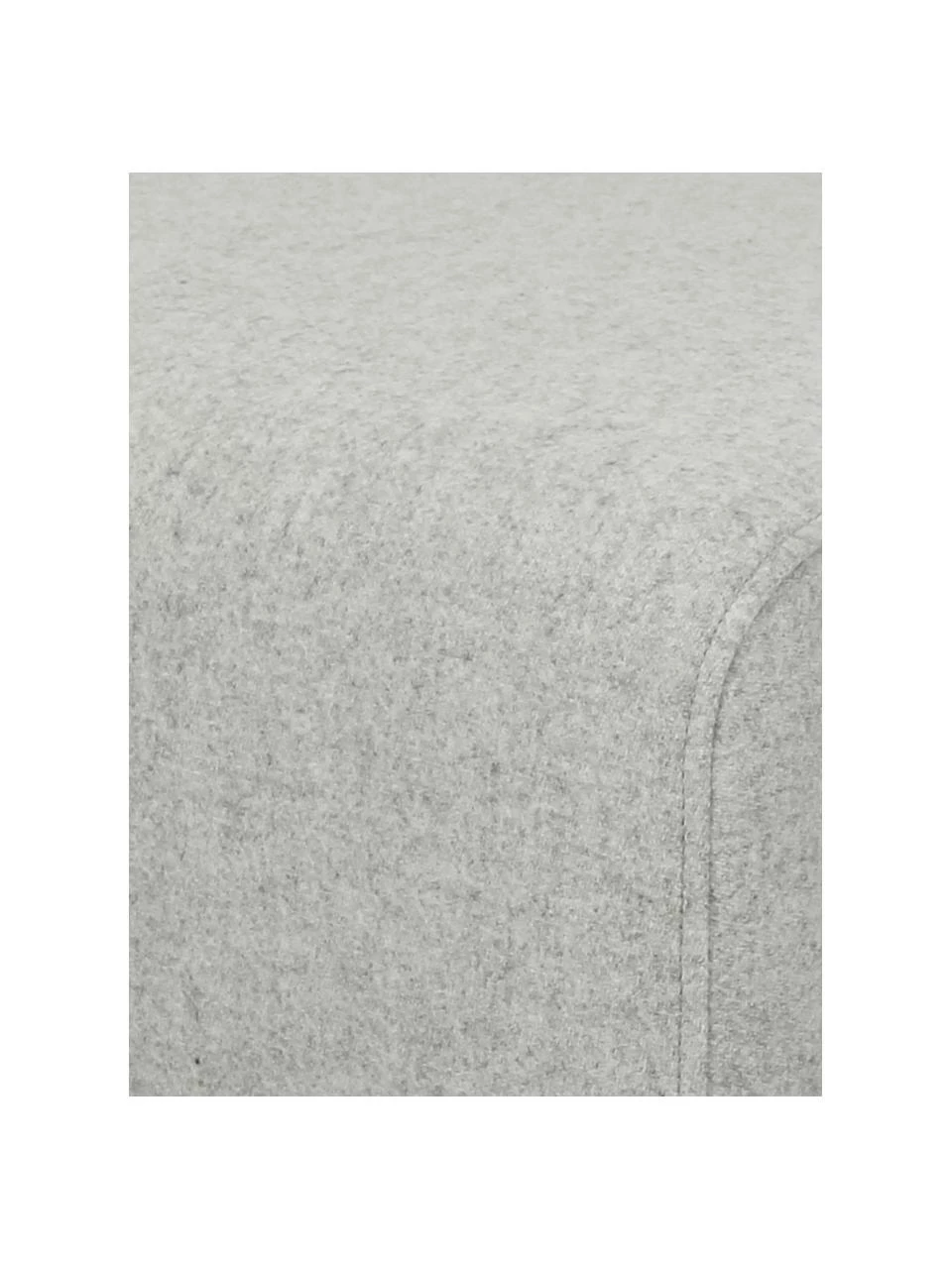 Westwing Collection Tabouret en laine avec pieds en bois Archie, larg. 87 x haut. 45 cm 6 Westwing Collection Tabouret en laine avec pieds en bois Archie, larg. 87 x haut. 45 cm – Image 6