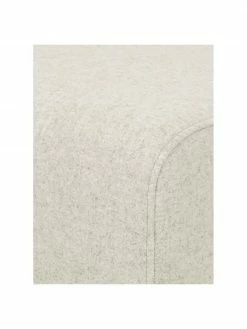 Westwing Collection Tabouret en laine avec pieds en bois Archie, larg. 87 x haut. 45 cm -furniture Soldes Tabouret en laine avec pieds en bois Archie 5