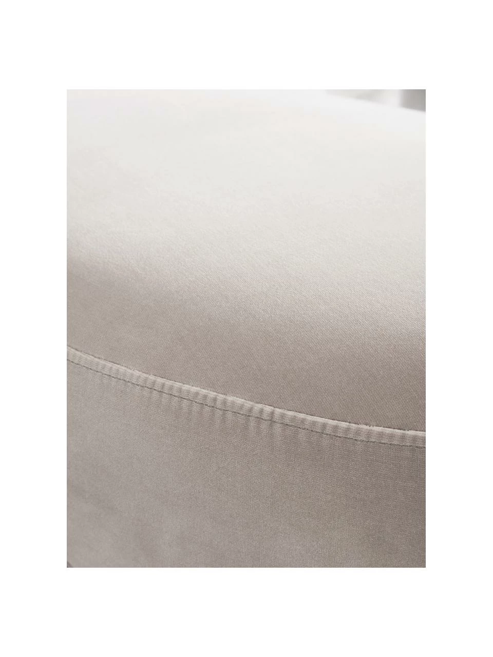 Tabouret en velours beige Coconino, larg. 160 x haut. 36 cm 4 Tabouret en velours beige Coconino, larg. 160 x haut. 36 cm – Image 4