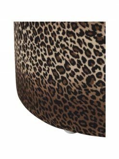 Westwing Collection Tabouret imprimé léopard Daisy, Ø 54 x haut. 38 cm -furniture Soldes Tabouret imprime leopard Daisy 4
