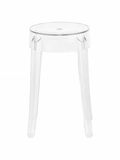 Kartell Tabouret plexi Charles Ghost, Ø 39 x haut. 46 cm -furniture Soldes Tabouret plexi Charles Ghost 3