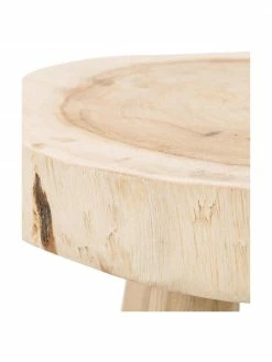 Tabouret rond bois de mungur Beachside, Ø 40 cm x haut. 50 cm -furniture Soldes Tabouret rond bois de mungur Beachside 5