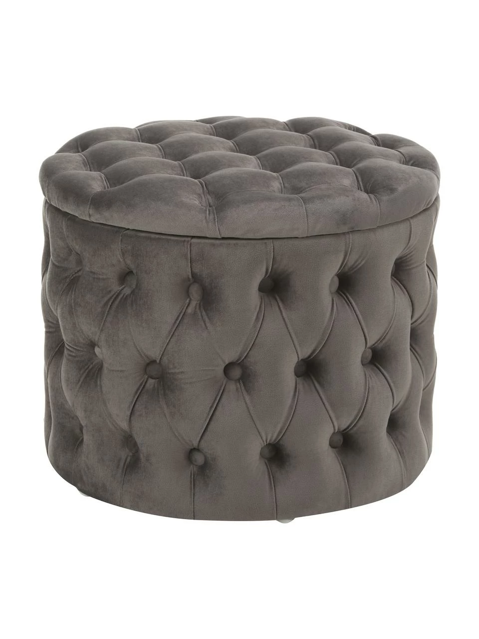 Westwing Collection Tabouret rond velours gris foncé avec rangement Chiara, Ø 50 x haut. 42 cmSeulement 1 produit disponible 1 Westwing Collection Tabouret rond velours gris foncé avec rangement Chiara, Ø 50 x haut. 42 cmSeulement 1 produit disponible