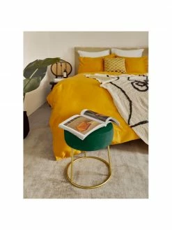 Bizzotto Tabouret rond velours vert Clarissa, Ø 35 x haut. 40 cm 8 Bizzotto Tabouret rond velours vert Clarissa, Ø 35 x haut. 40 cm -furniture Soldes Tabouret rond velours vert Clarissa 3