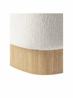 Alex Rivière x Westwing Collection Tabouret tissu bouclé beige clair Yves, larg. 43 x haut. 47 cm -furniture Soldes Tabouret tissu boucle beige clair Yves 5