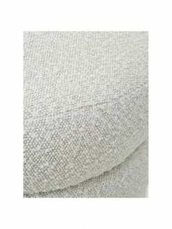 Westwing Collection Tabouret tissu bouclé blanc crème Alto, Ø 42 x haut. 47 cm -furniture Soldes Tabouret tissu boucle blanc creme Alto 3