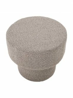 Bloomingville Tabouret tissu bouclé brun Raymon, Ø 50 x haut. 44 cmDisponibilité limitée -furniture Soldes Tabouret tissu boucle brun Raymon 3
