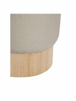 Westwing Collection Tabouret tissu bouclé gris Yves, larg. 43 x haut. 47 cm 8 Westwing Collection Tabouret tissu bouclé gris Yves, larg. 43 x haut. 47 cm -furniture Soldes Tabouret tissu boucle gris Yves 3