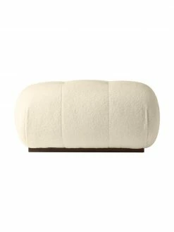 Westwing Collection Tabouret tissu peluche blanc cassé Stanley, larg. 76 x prof. 50 cm 11 Westwing Collection Tabouret tissu peluche blanc cassé Stanley, larg. 76 x prof. 50 cm -furniture Soldes Tabouret tissu peluche blanc casse Stanley 5