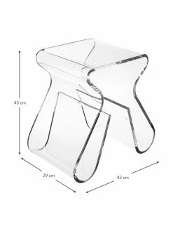 Umbra Tabouret transparent Loop, larg. 42 x haut. 43 cm -furniture Soldes Tabouret transparent Loop 3