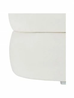 Westwing Collection Tabouret velours blanc crème Alto, Ø 42 x haut. 47 cm -furniture Soldes Tabouret velours blanc creme Alto 5