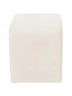 Westwing Collection Tabouret velours blanc créme Penelope, larg. 61 x haut. 46 cm 10 Westwing Collection Tabouret velours blanc créme Penelope, larg. 61 x haut. 46 cm -furniture Soldes Tabouret velours blanc creme Penelope 4