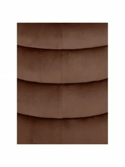 Westwing Collection Tabouret velours brun Alto, Ø 42 x haut. 47 cm -furniture Soldes Tabouret velours brun Alto 4