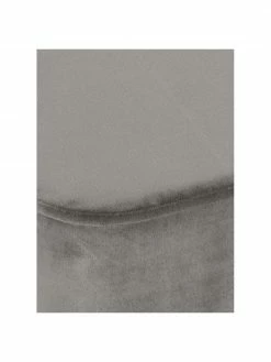 Westwing Collection Tabouret velours gris Harper, larg. 46 x haut. 44 cm -furniture Soldes Tabouret velours gris Harper 5