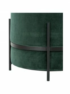 Westwing Collection Tabouret velours vert foncé Haven, ∅ 38 x haut. 45 cm 10 Westwing Collection Tabouret velours vert foncé Haven, ∅ 38 x haut. 45 cm -furniture Soldes Tabouret velours vert fonce Haven 4