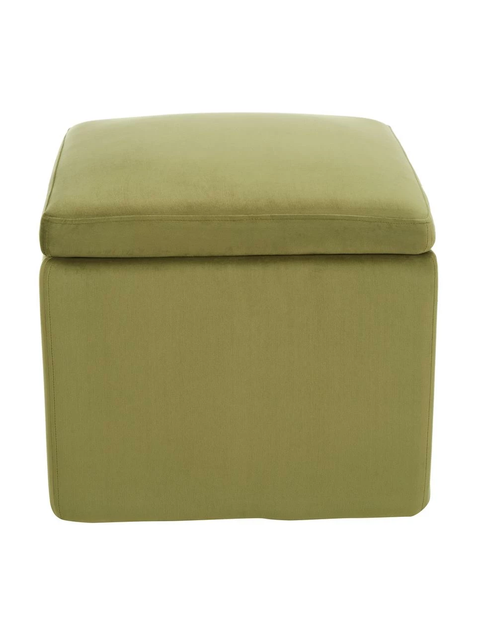 Westwing Collection Tabouret velours vert olive avec rangement Winou, larg. 50 x haut. 48 cm 6 Westwing Collection Tabouret velours vert olive avec rangement Winou, larg. 50 x haut. 48 cm – Image 6