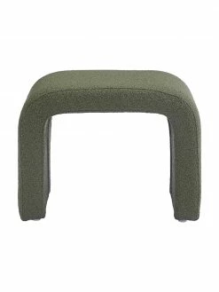 Westwing Collection Tabouret vert en tissu bouclé Penelope, larg. 61 x haut. 46 cm 8 Westwing Collection Tabouret vert en tissu bouclé Penelope, larg. 61 x haut. 46 cm -furniture Soldes Tabouret vert en tissu boucle Penelope 2