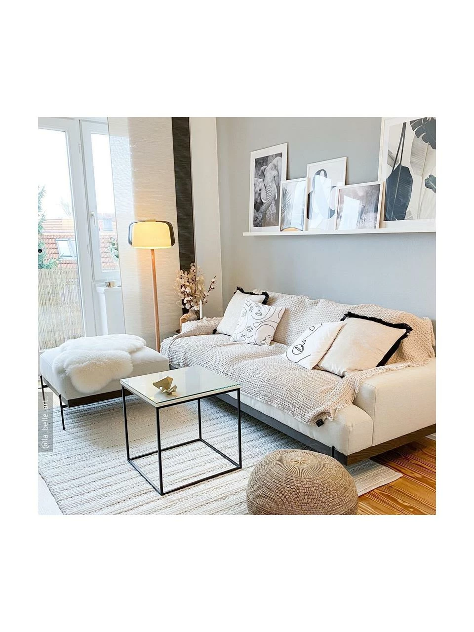 Westwing Collection Tabouret/repose-pieds beige pieds en métal Brooks, larg. 80 x haut. 43 cm 2 Westwing Collection Tabouret/repose-pieds beige pieds en métal Brooks, larg. 80 x haut. 43 cm – Image 2