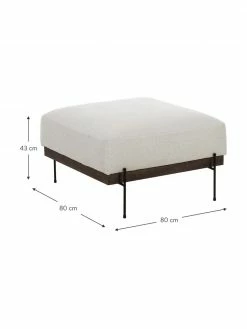 Westwing Collection Tabouret/repose-pieds beige pieds en métal Brooks, larg. 80 x haut. 43 cm 9 Westwing Collection Tabouret/repose-pieds beige pieds en métal Brooks, larg. 80 x haut. 43 cm -furniture Soldes Tabouretrepose pieds beige pieds en metal Brooks 3