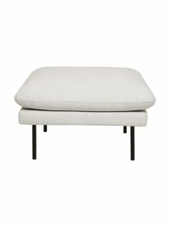 Westwing Collection Tabouret/repose-pieds gris avec pieds en métal Moby, larg. 78 x haut. 48 cm -furniture Soldes Tabouretrepose pieds gris avec pieds en metal Moby 3