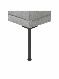 Westwing Collection Tabouret/repose-pieds gris clair avec pieds en métal Fluente, larg. 62 x haut. 46 cm -furniture Soldes Tabouretrepose pieds gris clair avec pieds en metal Fluente 5