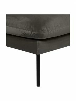 Westwing Collection Tabouret/repose-pieds velours brun pieds en métal Moby, larg. 78 x haut. 48 cm -furniture Soldes Tabouretrepose pieds velours brun pieds en metal Moby 4