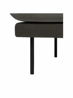 Westwing Collection Tabouret/repose-pieds velours brun pieds en métal Moby, larg. 78 x haut. 48 cm -furniture Soldes Tabouretrepose pieds velours brun pieds en metal Moby 5