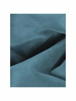 Westwing Collection Tabouret/repose-pieds velours turquoise avec pieds en métal Moby, larg. 78 x haut. 48 cm -furniture Soldes Tabouretrepose pieds velours turquoise avec pieds en metal Moby 5