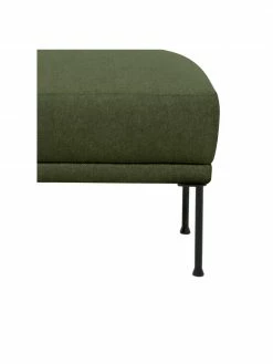 Westwing Collection Tabouret/repose-pieds vert foncé avec pieds en métal Fluente, larg. 62 x haut. 46 cm -furniture Soldes Tabouretrepose pieds vert fonce avec pieds en metal Fluente 5