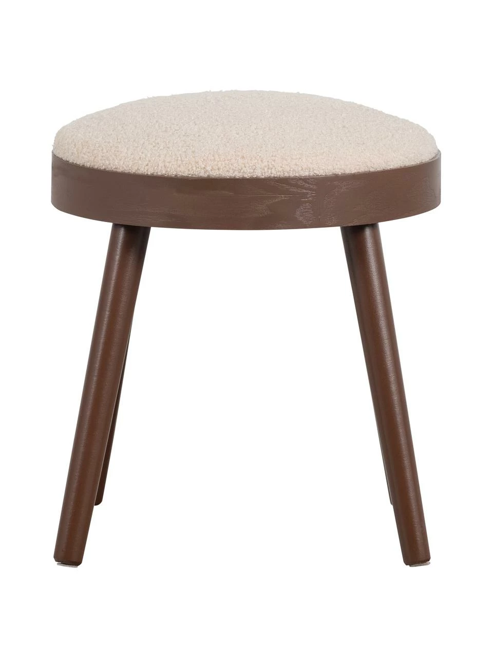 Tabouret/table d'appoint avec coussin en tissu bouclé Laurie, Ø 38 x haut. 38 cm 3 Tabouret/table d'appoint avec coussin en tissu bouclé Laurie, Ø 38 x haut. 38 cm – Image 3
