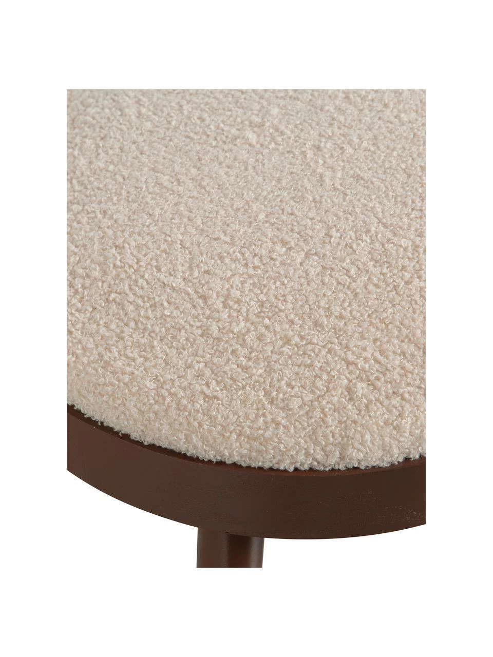 Tabouret/table d'appoint avec coussin en tissu bouclé Laurie, Ø 38 x haut. 38 cm 4 Tabouret/table d'appoint avec coussin en tissu bouclé Laurie, Ø 38 x haut. 38 cm – Image 4