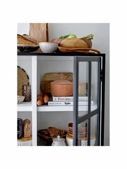 Bloomingville Vitrine bois de chêne Opal, larg. 90 x haut. 120 cm -furniture Soldes Vitrine bois de chene Opal 2