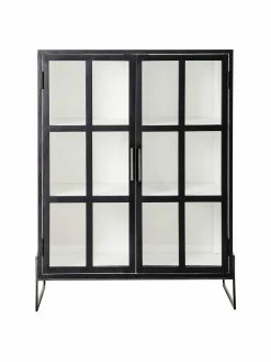 Bloomingville Vitrine bois de chêne Opal, larg. 90 x haut. 120 cm -furniture Soldes Vitrine bois de chene Opal 4