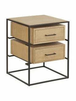 Westwing Collection table de chevet manguier massif Lyle, larg. 45 x haut. 58 cm