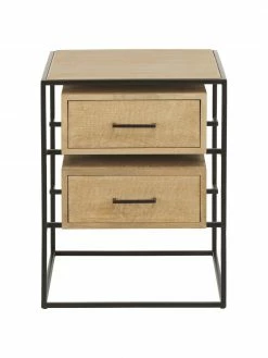 Westwing Collection table de chevet manguier massif Lyle, larg. 45 x haut. 58 cm -furniture Soldes table de chevet manguier massif Lyle 3